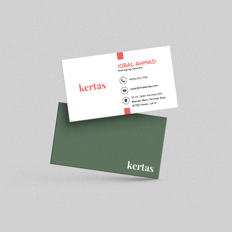 Mattesquare Matte Laminate Business Card