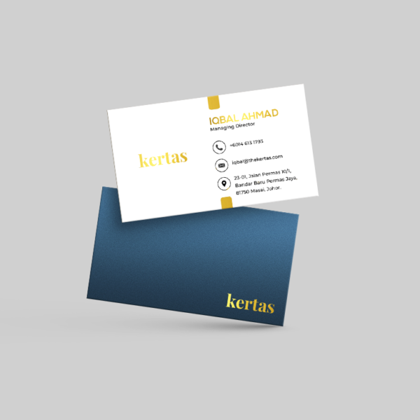 Hot Stamped Business Card